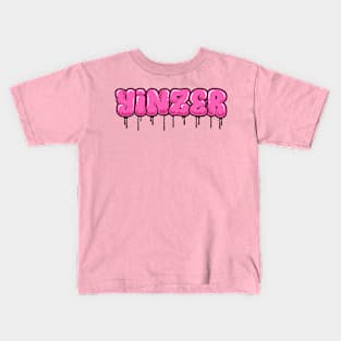 YINZER GRAFFITI (PINK) Kids T-Shirt